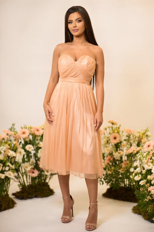 Silk Midi Dress